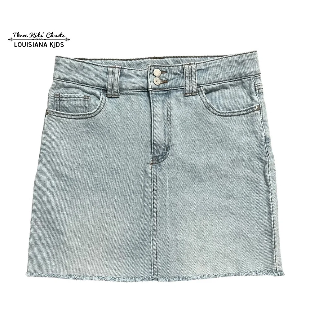 Art Class Girls XXL (16/18) Light Wash Denim Skirt